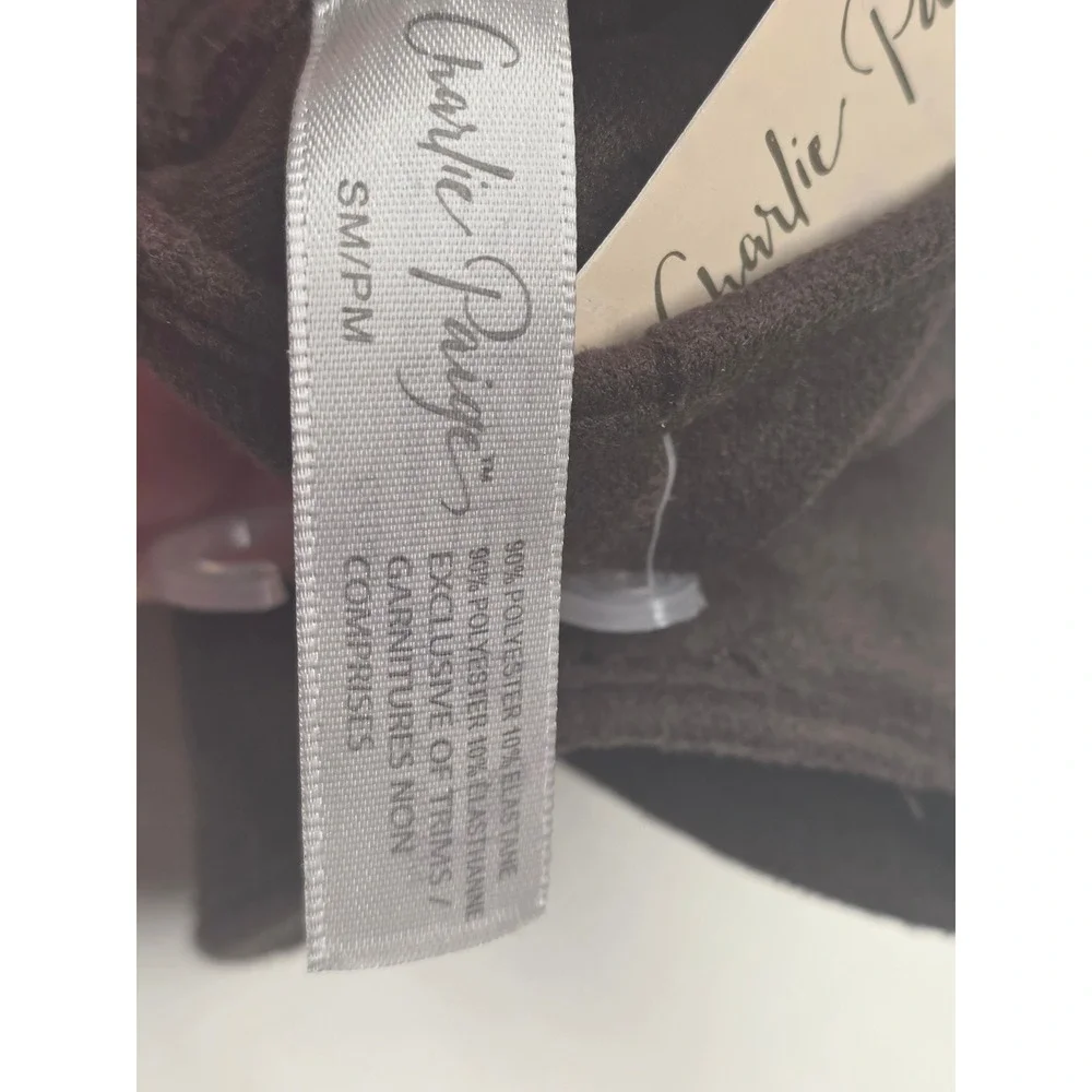 Charlie Paige Women Brown Faux Suede Touchscreen Gloves SM/PM 408169‎ NEW